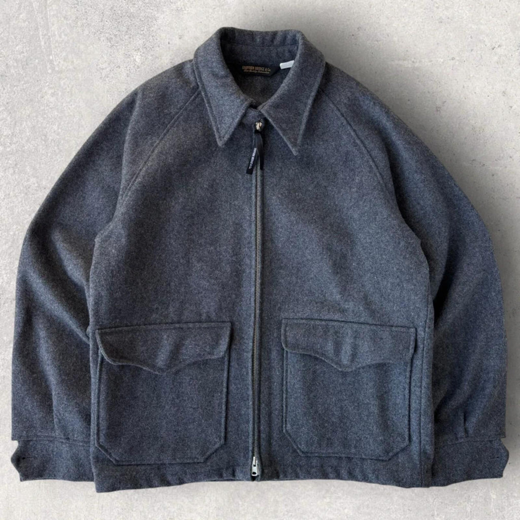 Uniform Bridge Cropped Wool Harrington Jacket M