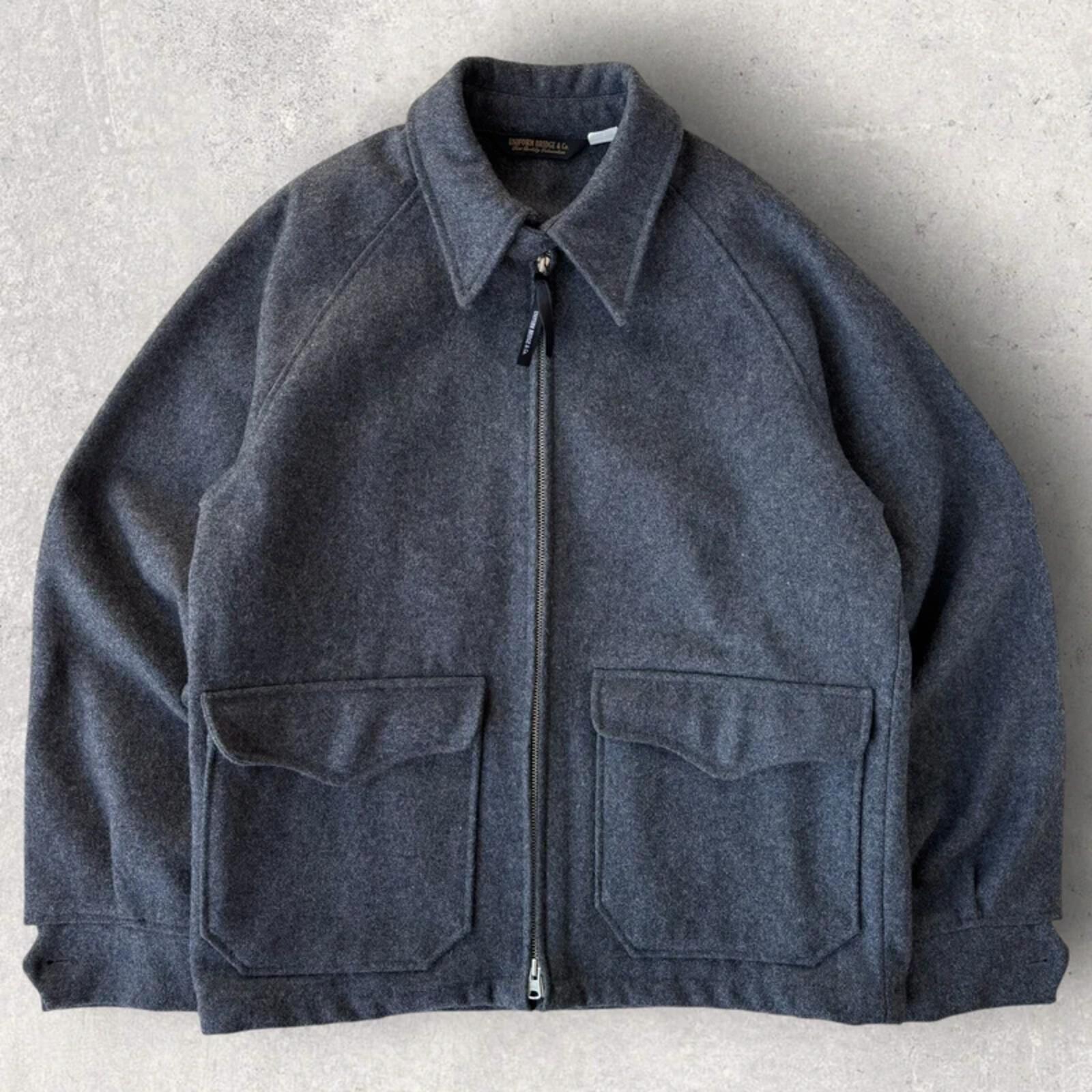 Uniform Bridge Cropped Wool Harrington Jacket M