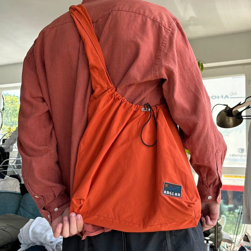 Anglan Shoulder Tie Bag Orange