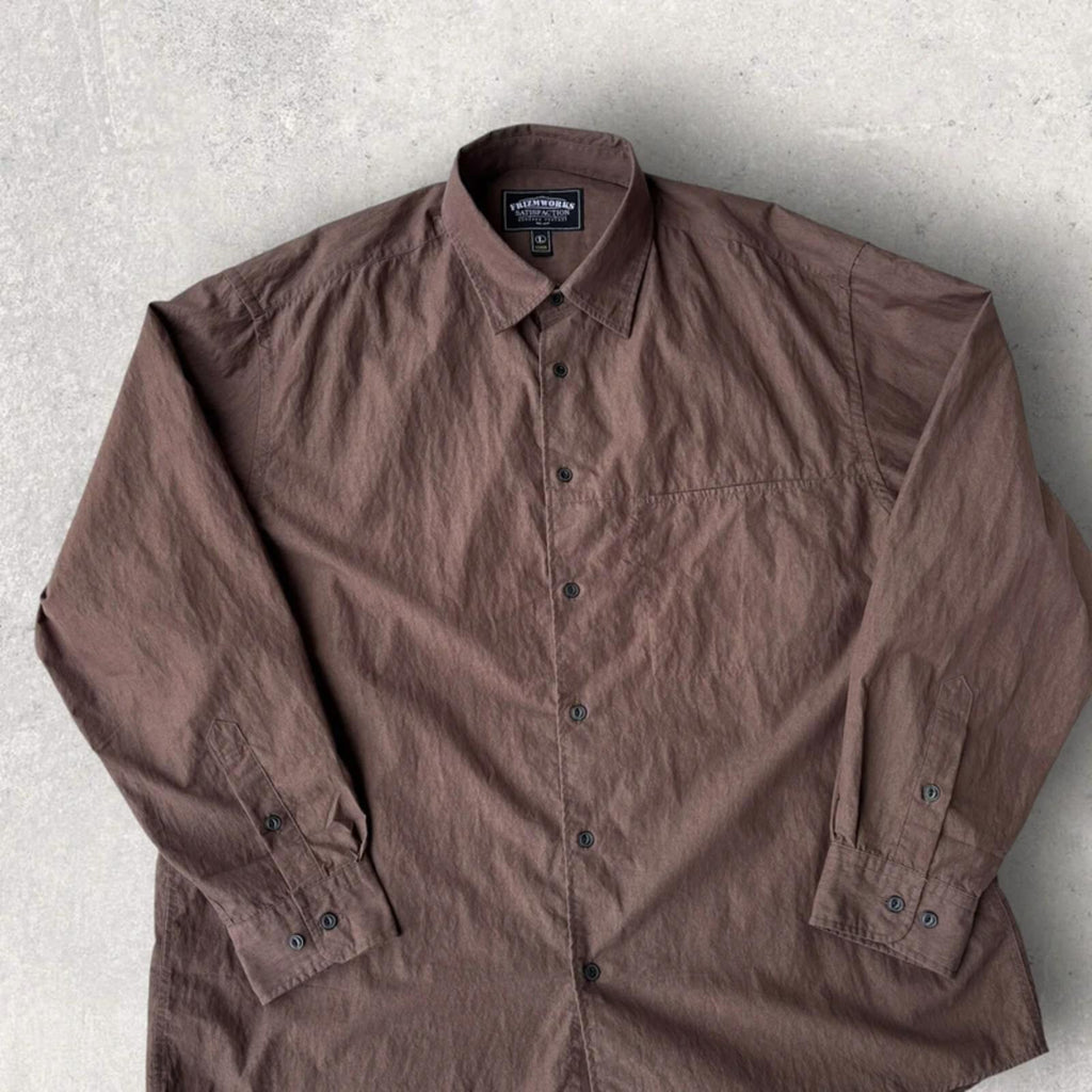Frizmworks Soft Touch Relaxed Shirt Brown L