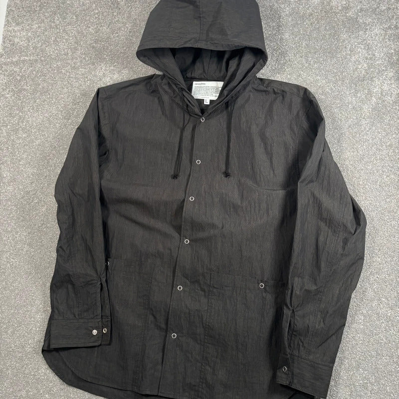Uniform Bridge Brushed Utility Jacket Black L
