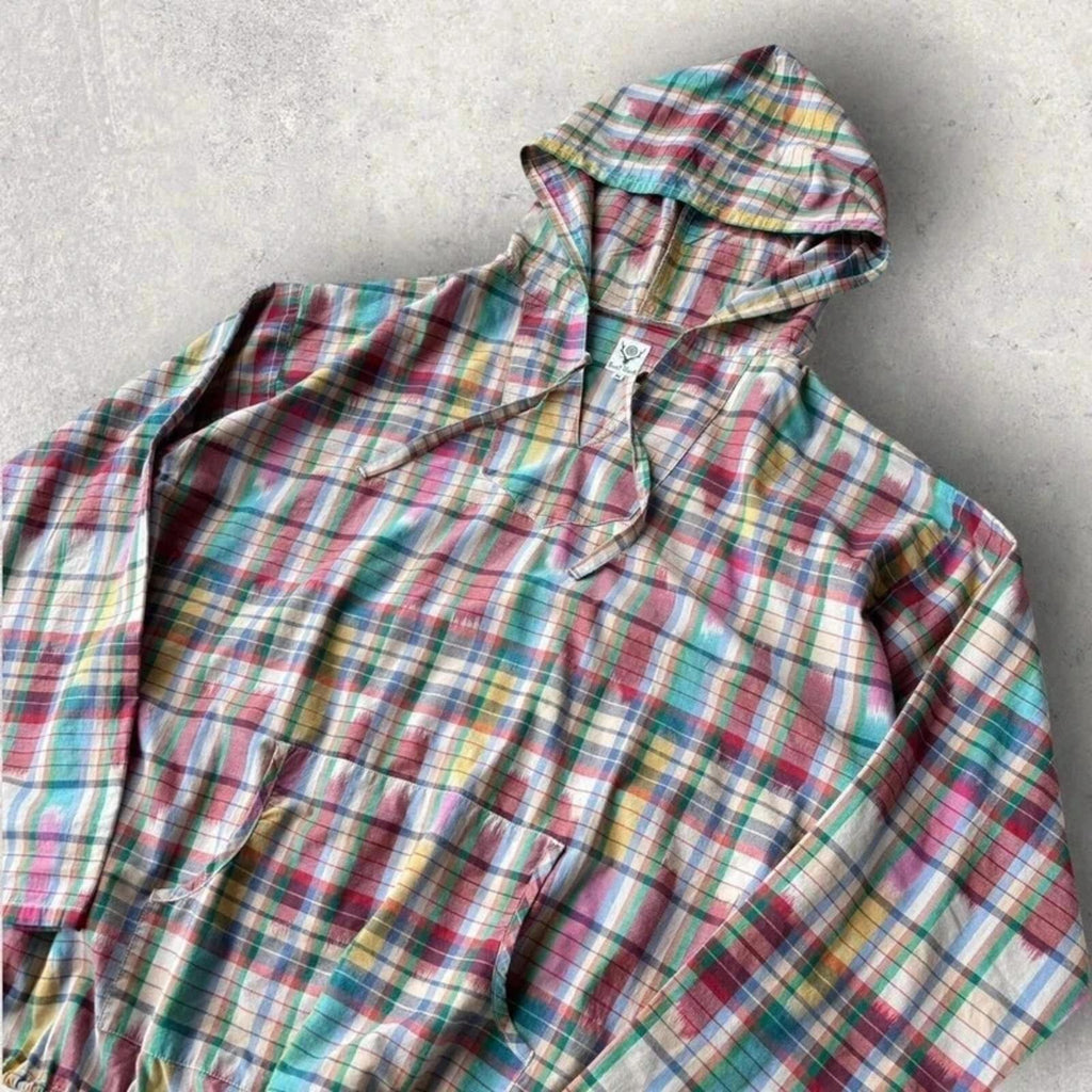 South2 West8 Plaid Mexican Parka Pullover M