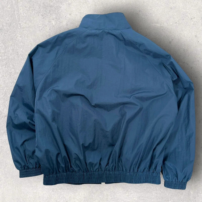 Uniform Bridge Cropped Sport Windbreaker Blue L