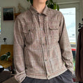 Frizmworks Glen Check Trucker Jacket Brown M