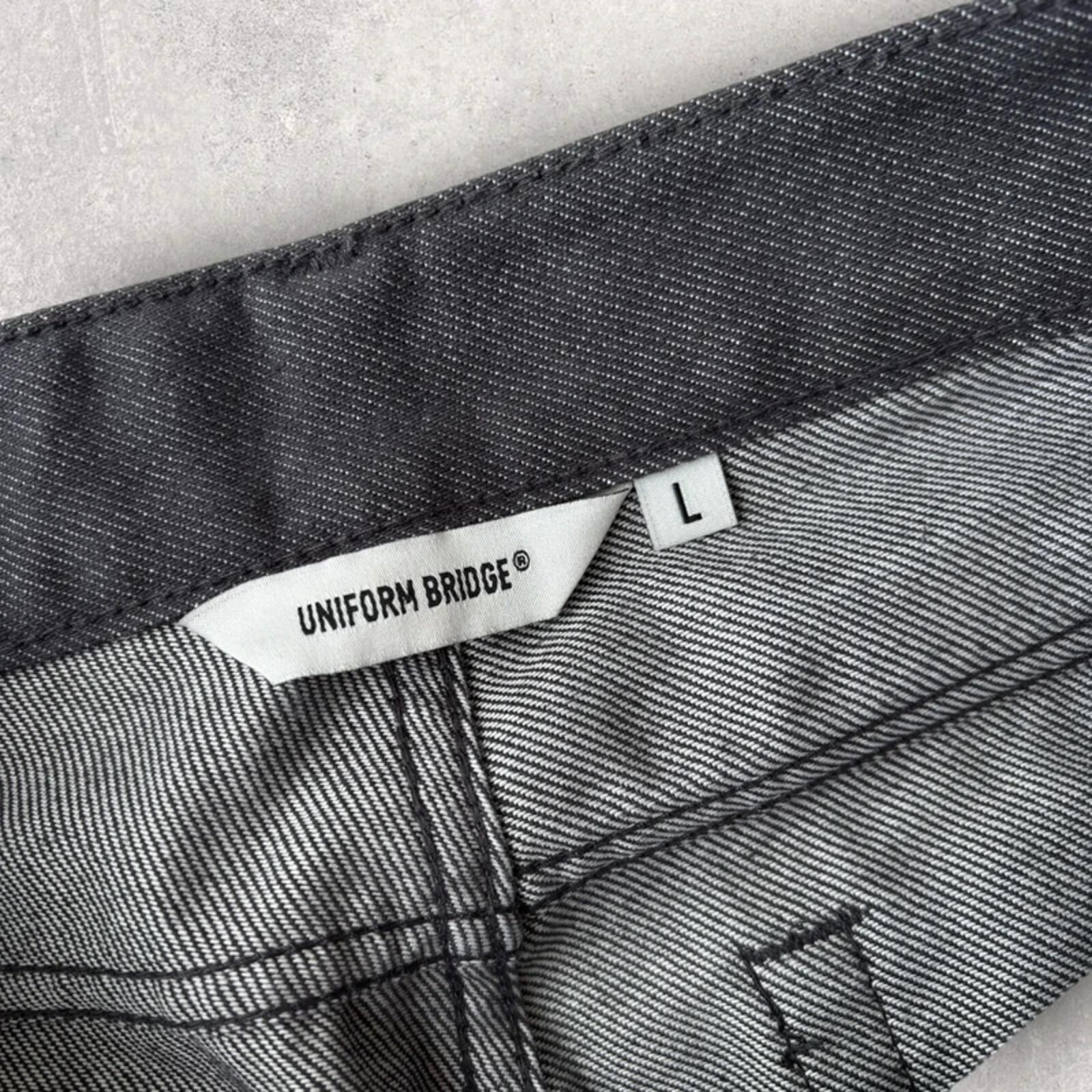 Uniform Bridge Pleated Baggy Jeans Grey L