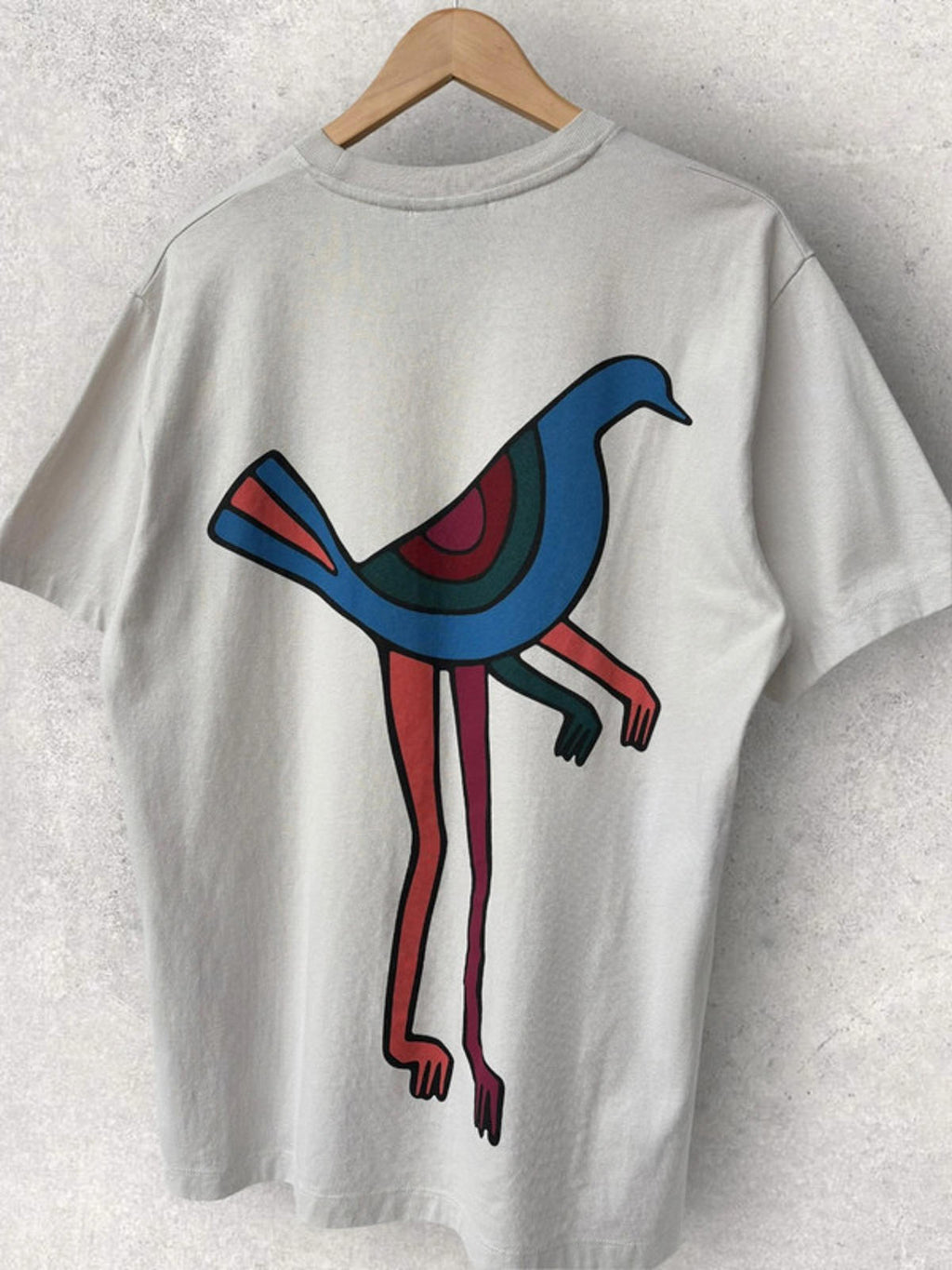 Parra ‘Pigeon’ Graphic T Shirt Off White Size M