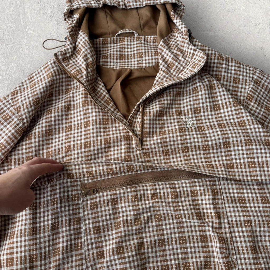 Ayker Natural Check Anorak Jacket Beige L