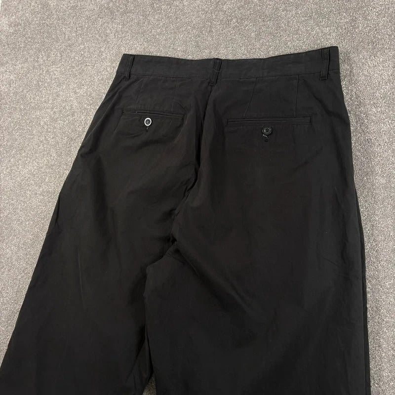 Uniform Bridge Pleated Wide Tapered Pant Black L
