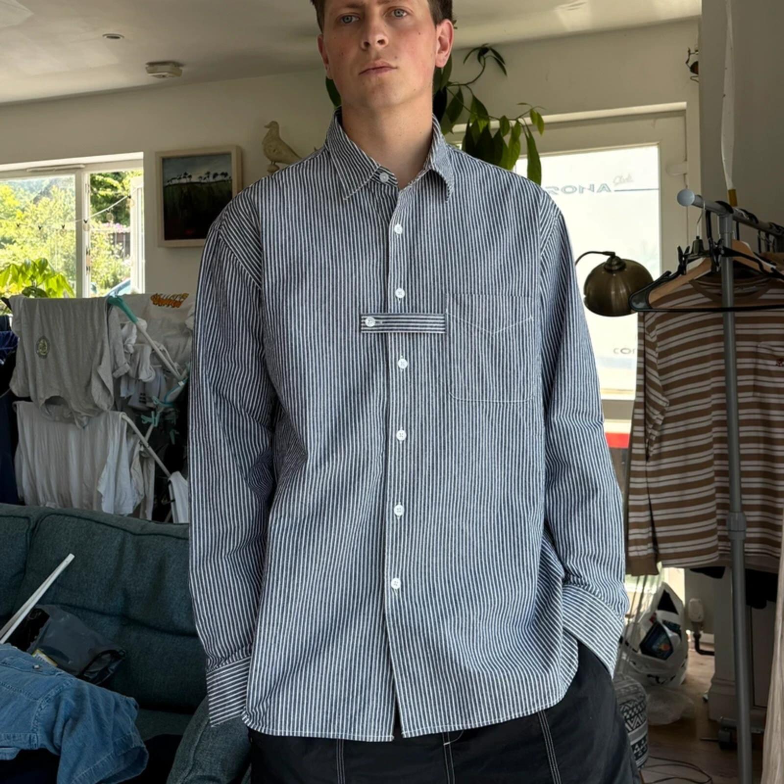 Frizmworks Loop Stripe Shirt Blue XL