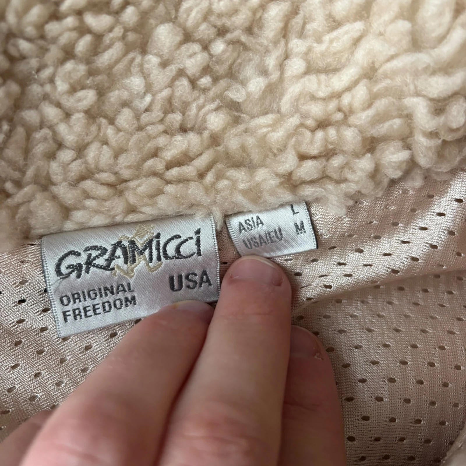 Gramicci Boa Fleece Cardigan Cream M Japan Import