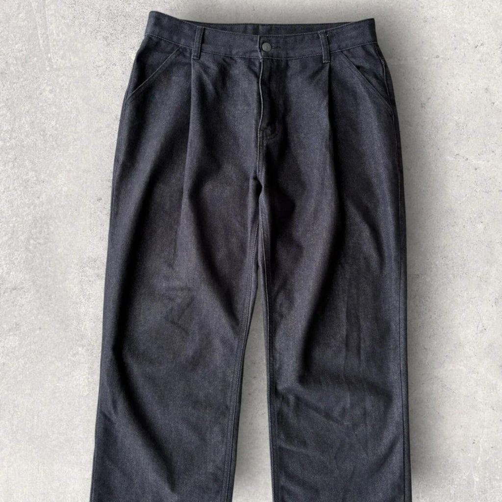 Uniform Bridge Pleated Baggy Jeans Grey L