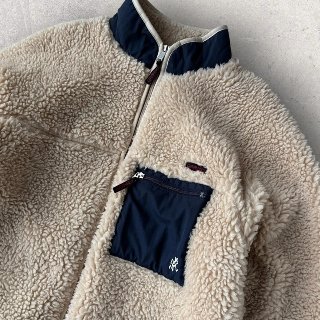 Gramicci Boa Fleece Cardigan Cream M Japan Import