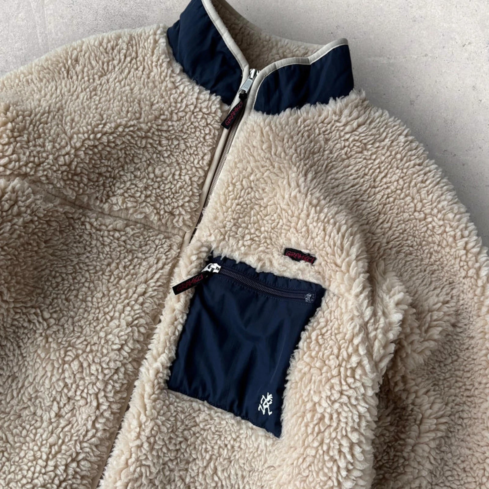 Gramicci Boa Fleece Cardigan Cream M Japan Import