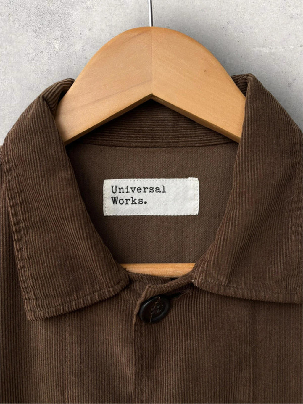 Universal Works Cord Utility Overshirt Brown Size S