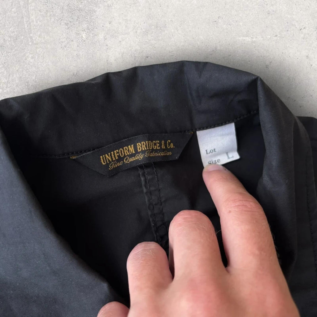 Uniform Bridge Bermuda Fishing Shirt Black L