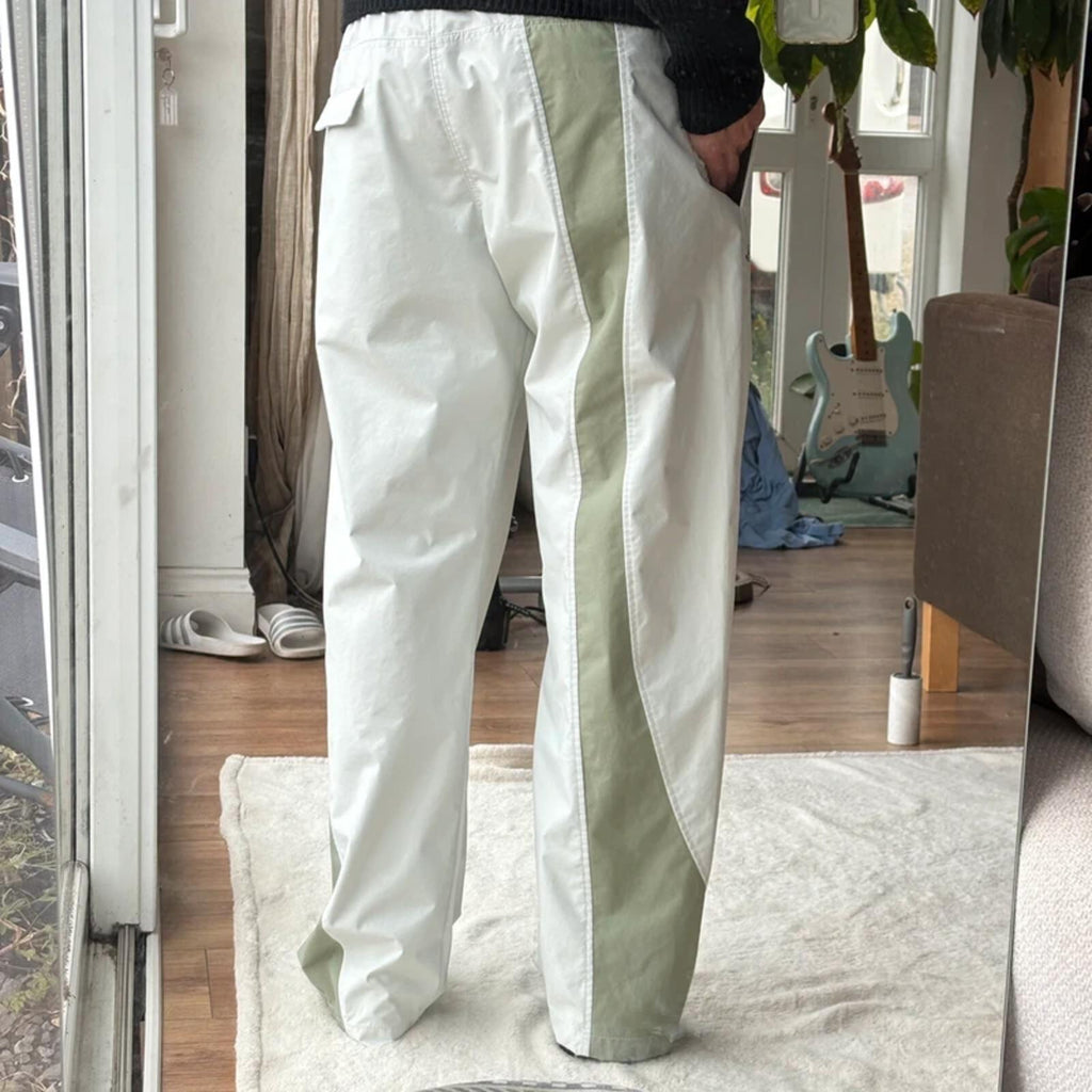 San San Gear Wind Shell Pant White Green M