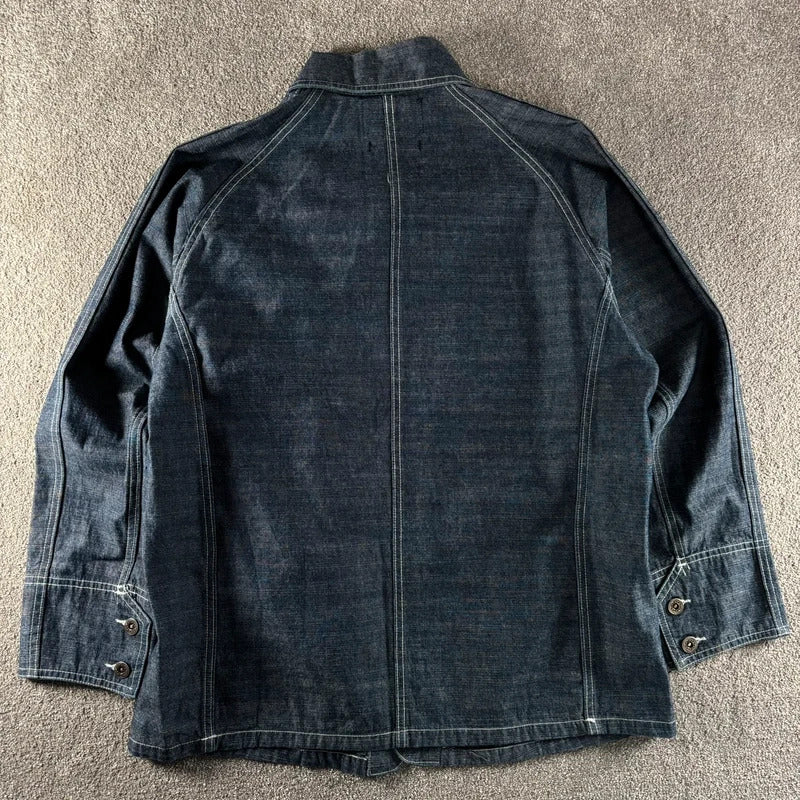 Frizmworks French Utility Chore Shirt Indigo M