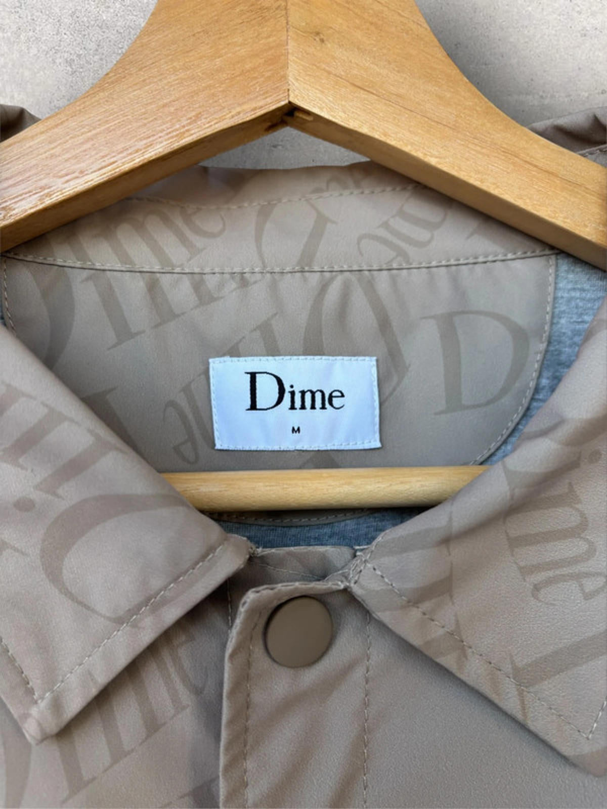 Dime All Over Coach Jacket Tan Size M