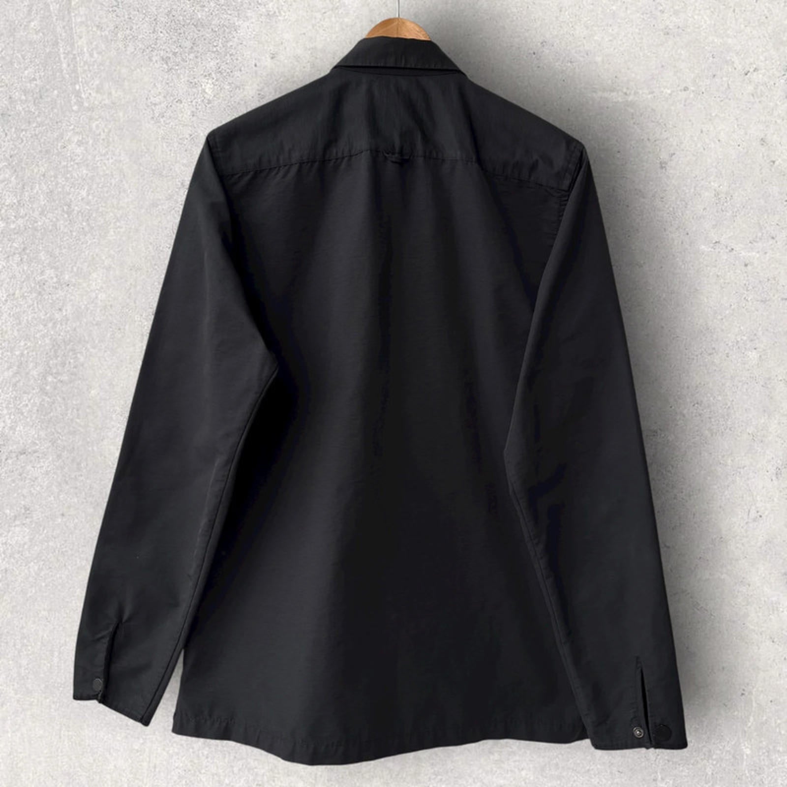 Norse Projects Jens Grosgrain Zip Overshirt Black Size M