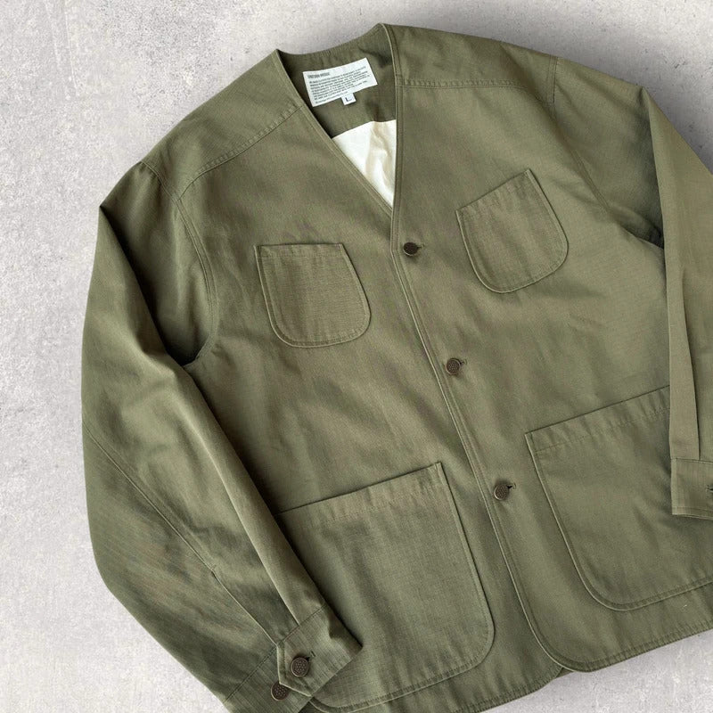 Uniform Bridge 4 Pocket Work Liner Olive L