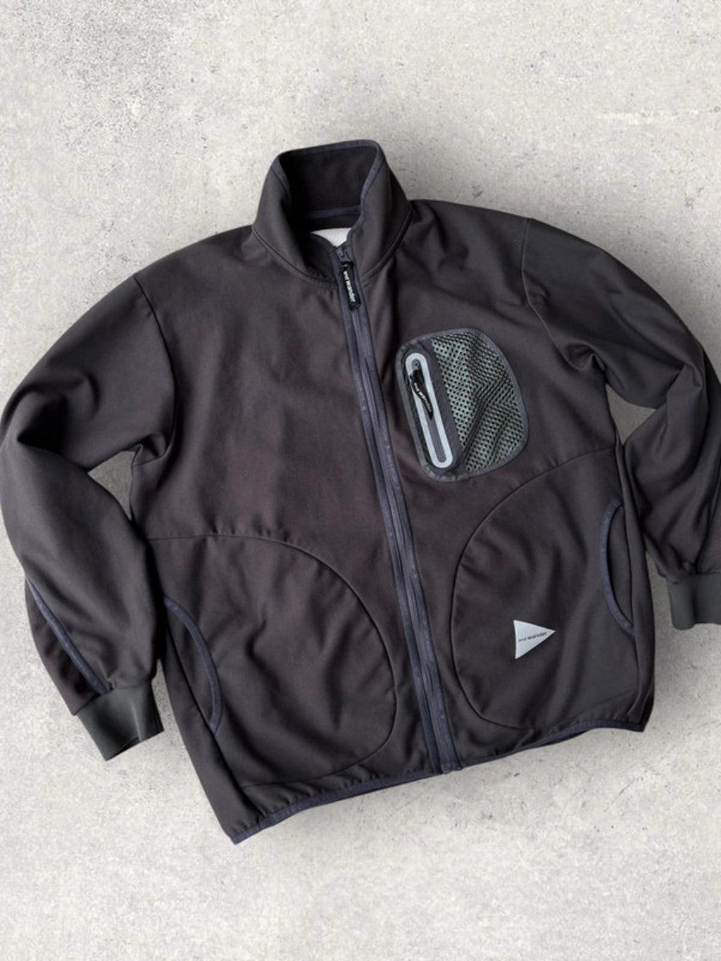 And Wander Light Fleece Charcoal M
