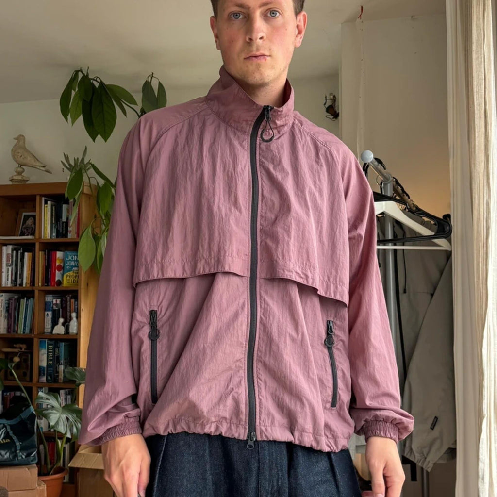Uniform Bridge Nylon Track Jacket Rose L