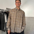 Frizmworks Uneven Check Shirt Yellow M