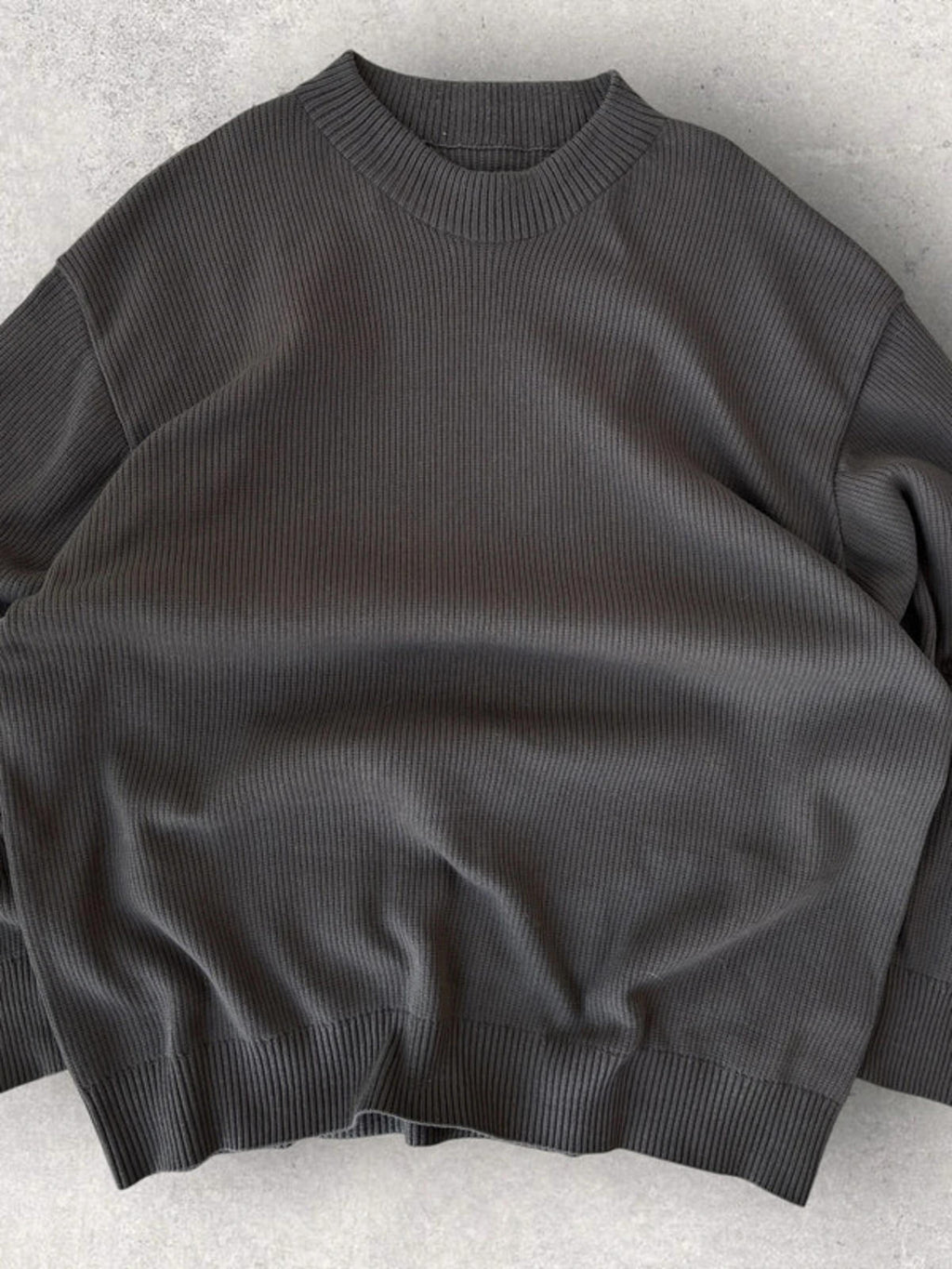 Snow Peak Knit Crew Sweater Stone Size XL