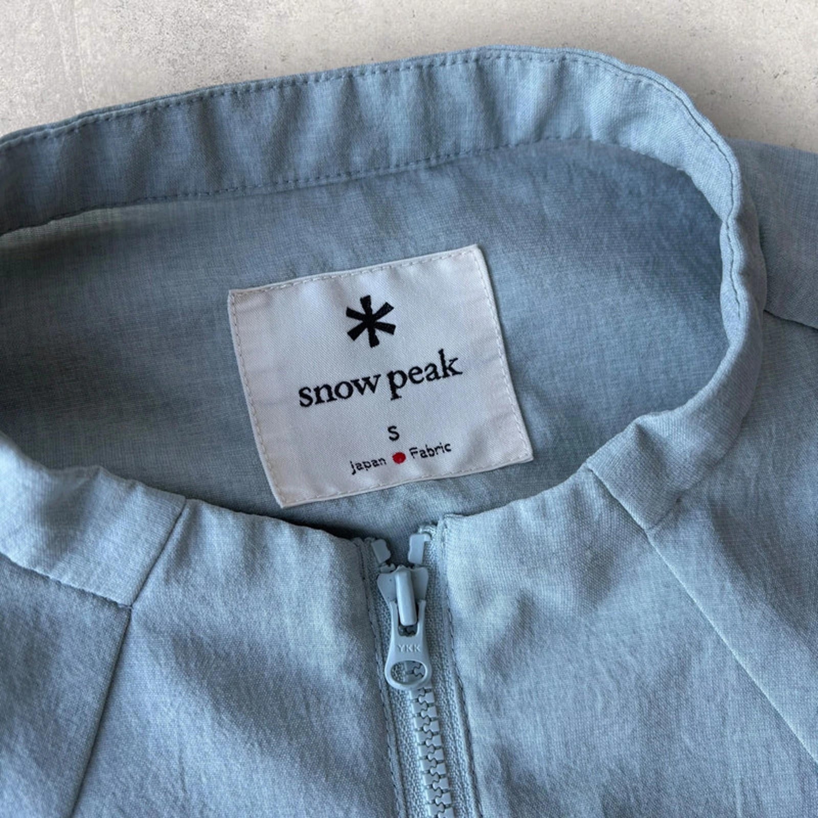 Snow Peak Light Poplin Jacket Blue /Teal Size S Japan Import
