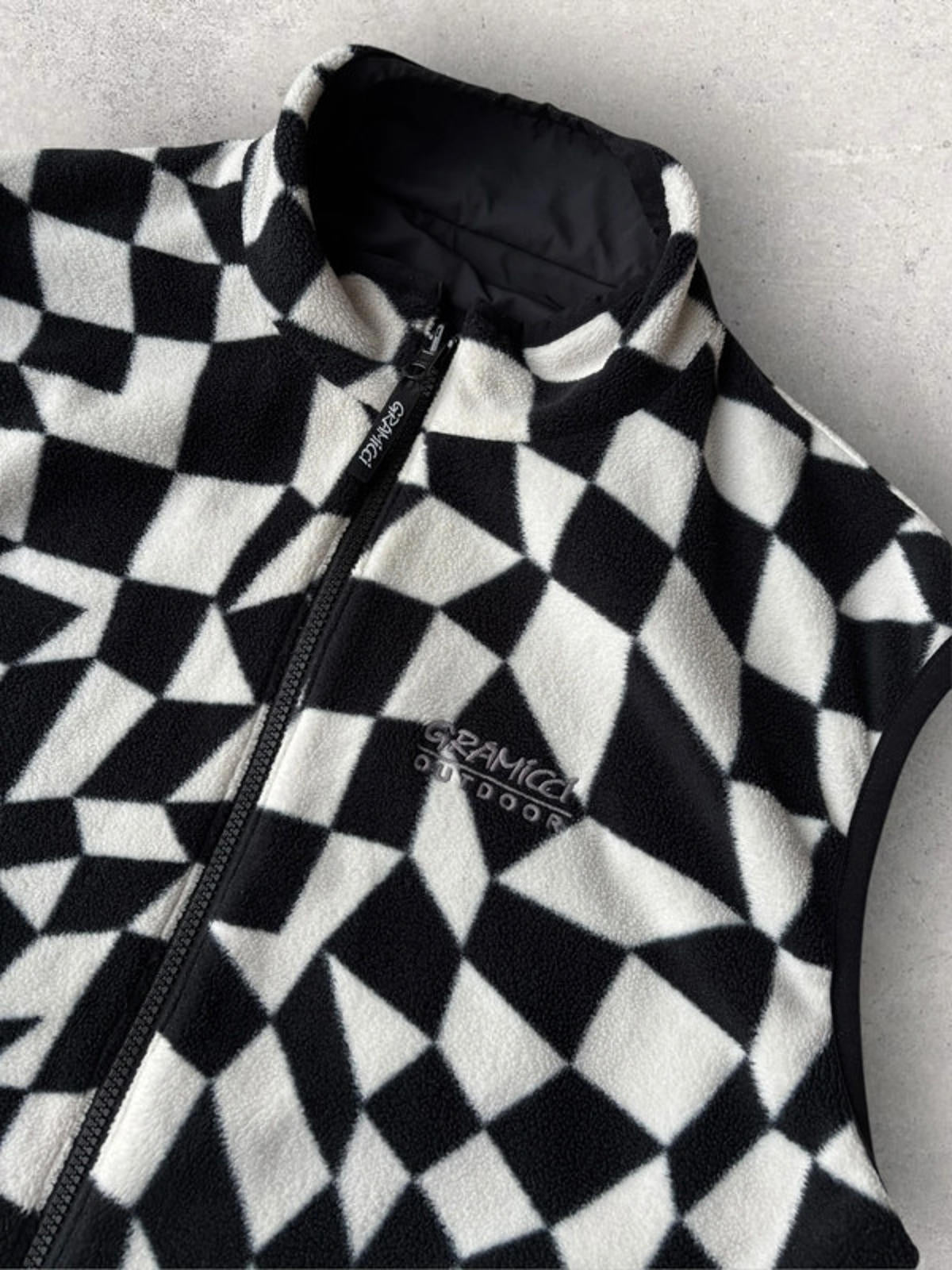 Gramicci Reversible Vest Black / Check Size M
