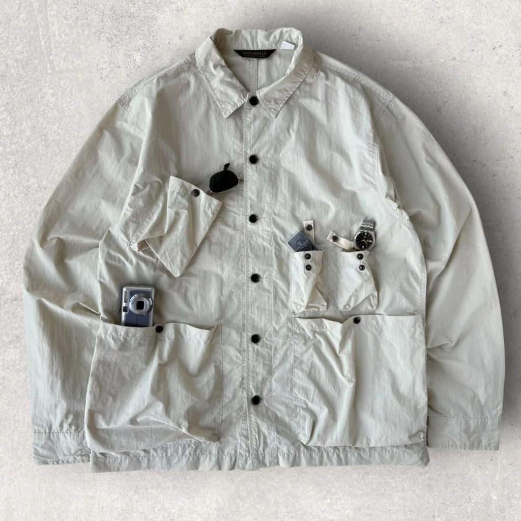 Uniform Bridge Ivory Field Utility Shacket XL