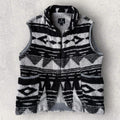 Snow Peak Geometric Fleece Vest White/Black Size M – Japan import