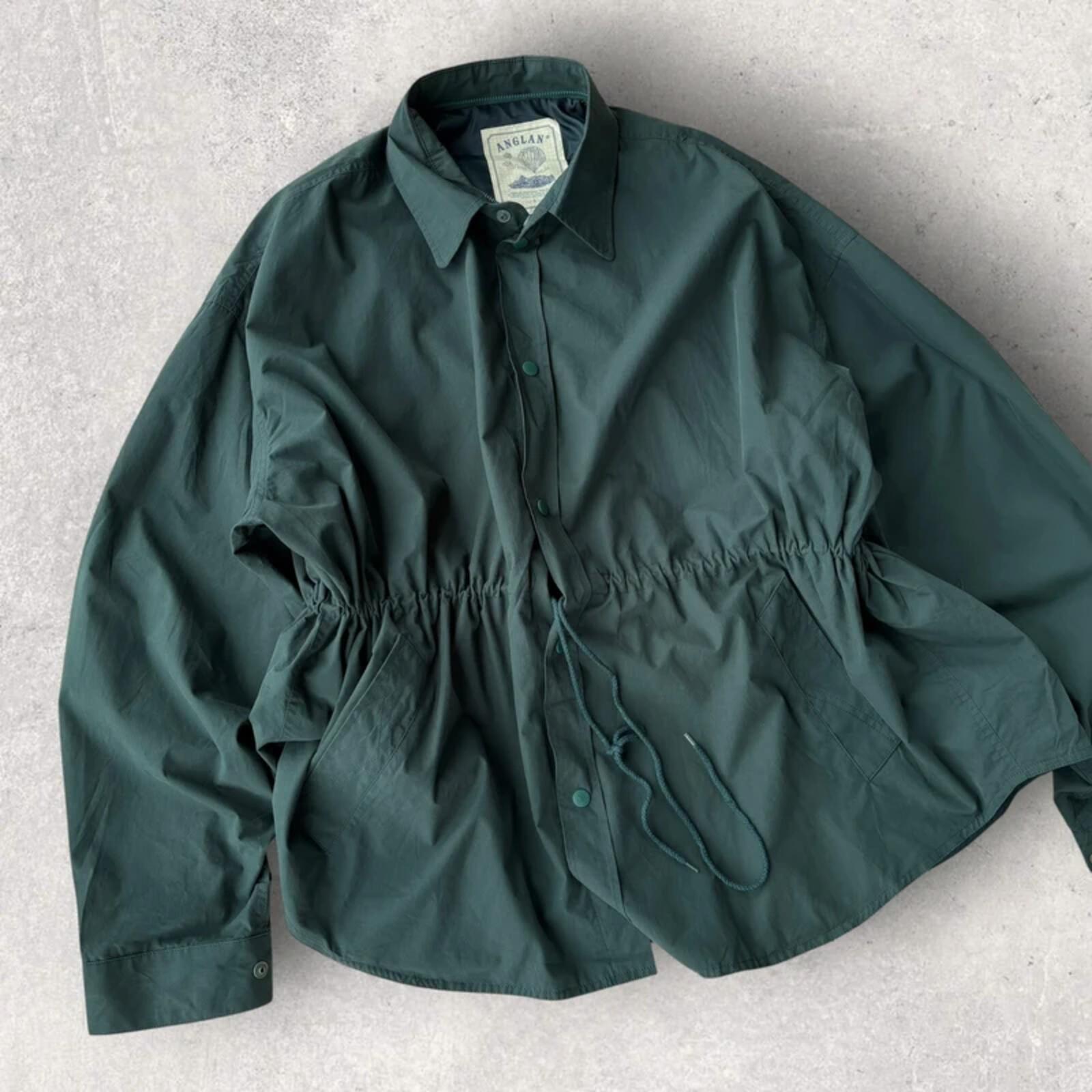 Anglan Oversized Shirt Jacket Green XL
