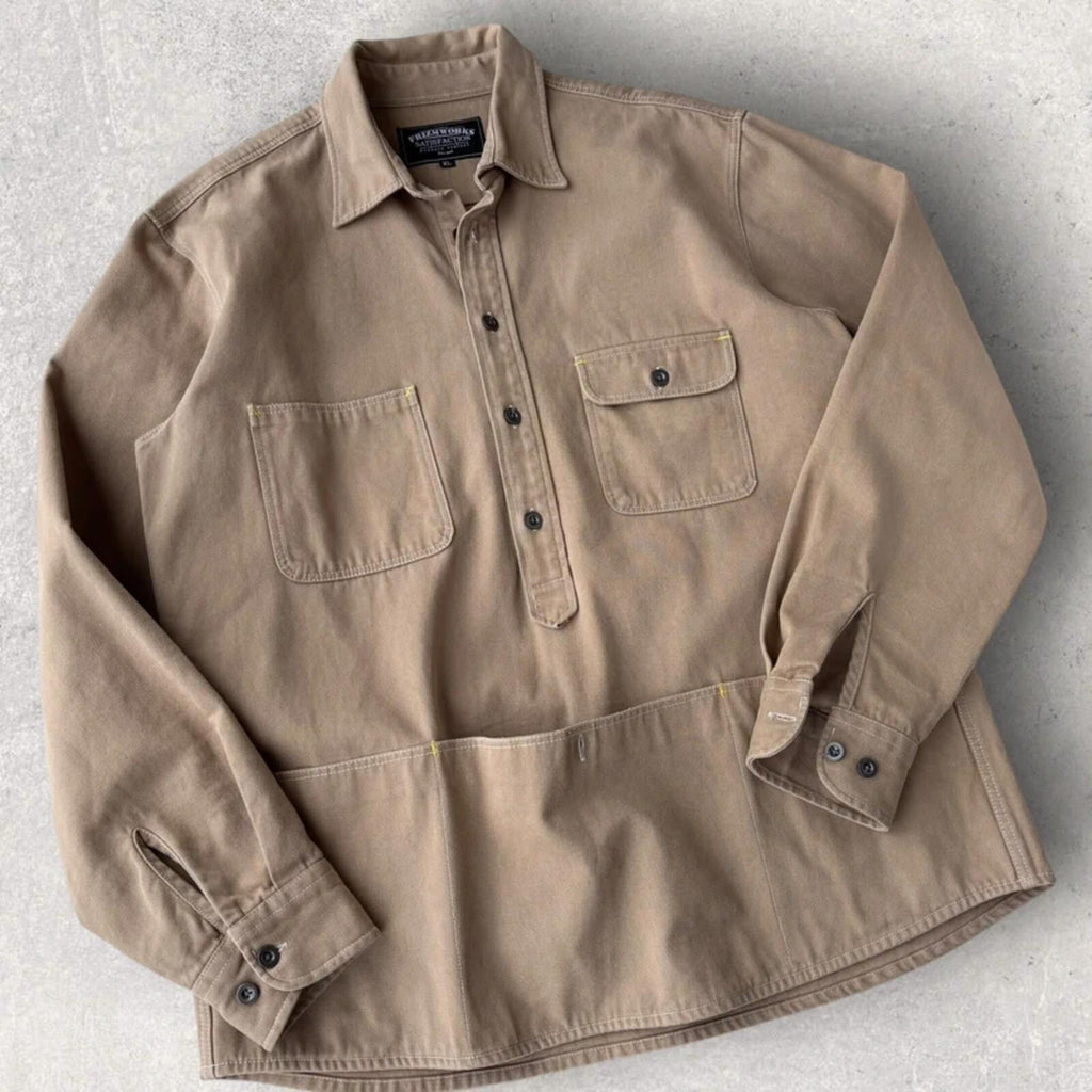 Frizmworks Utility Triple Pocket Overshirt Beige XL