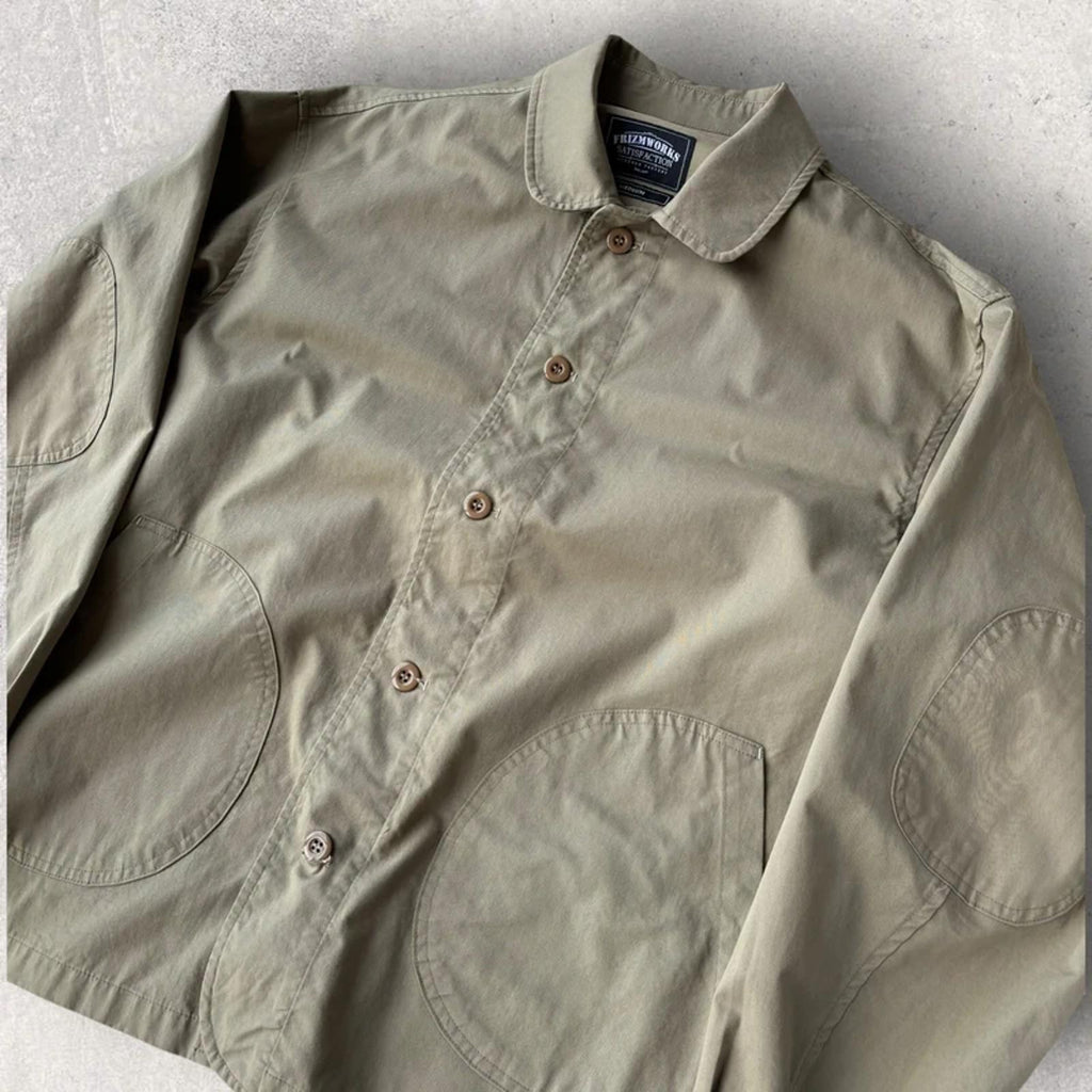 Frizmworks Round Patch Coverall Jacket Beige / Khaki M Korea Import Workwear