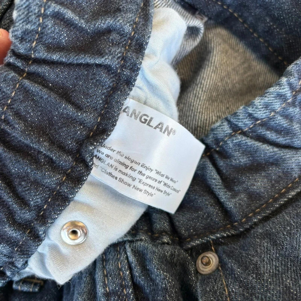 Anglan Denim Wide Balloon Pant Indigo L