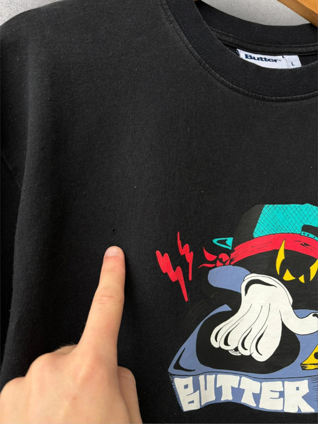 Butter Goods Spinner T-Shirt Black L