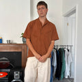 Uniform Bridge Bermuda Utility Shirt Rust M