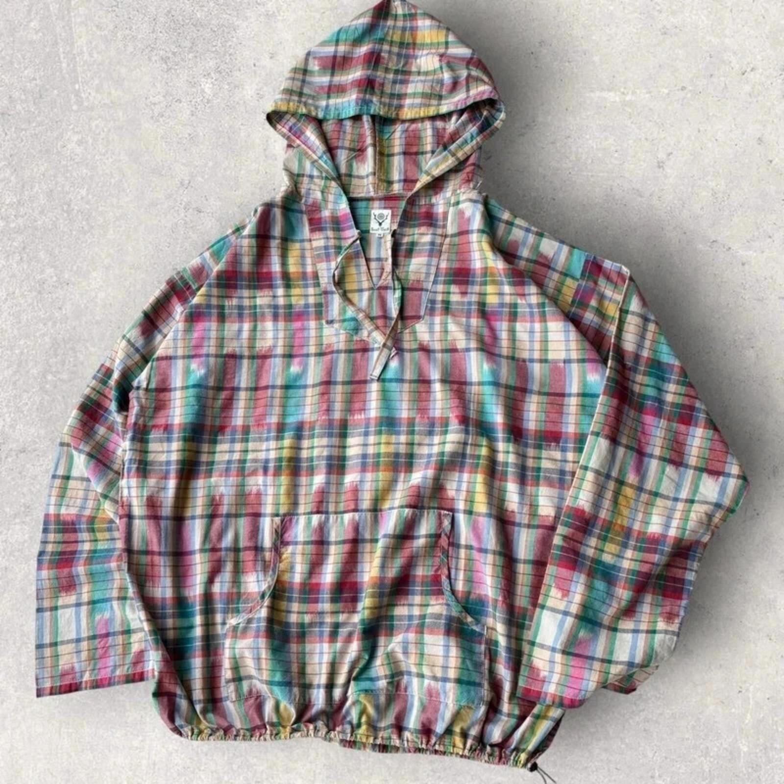 South2 West8 Plaid Mexican Parka Pullover M