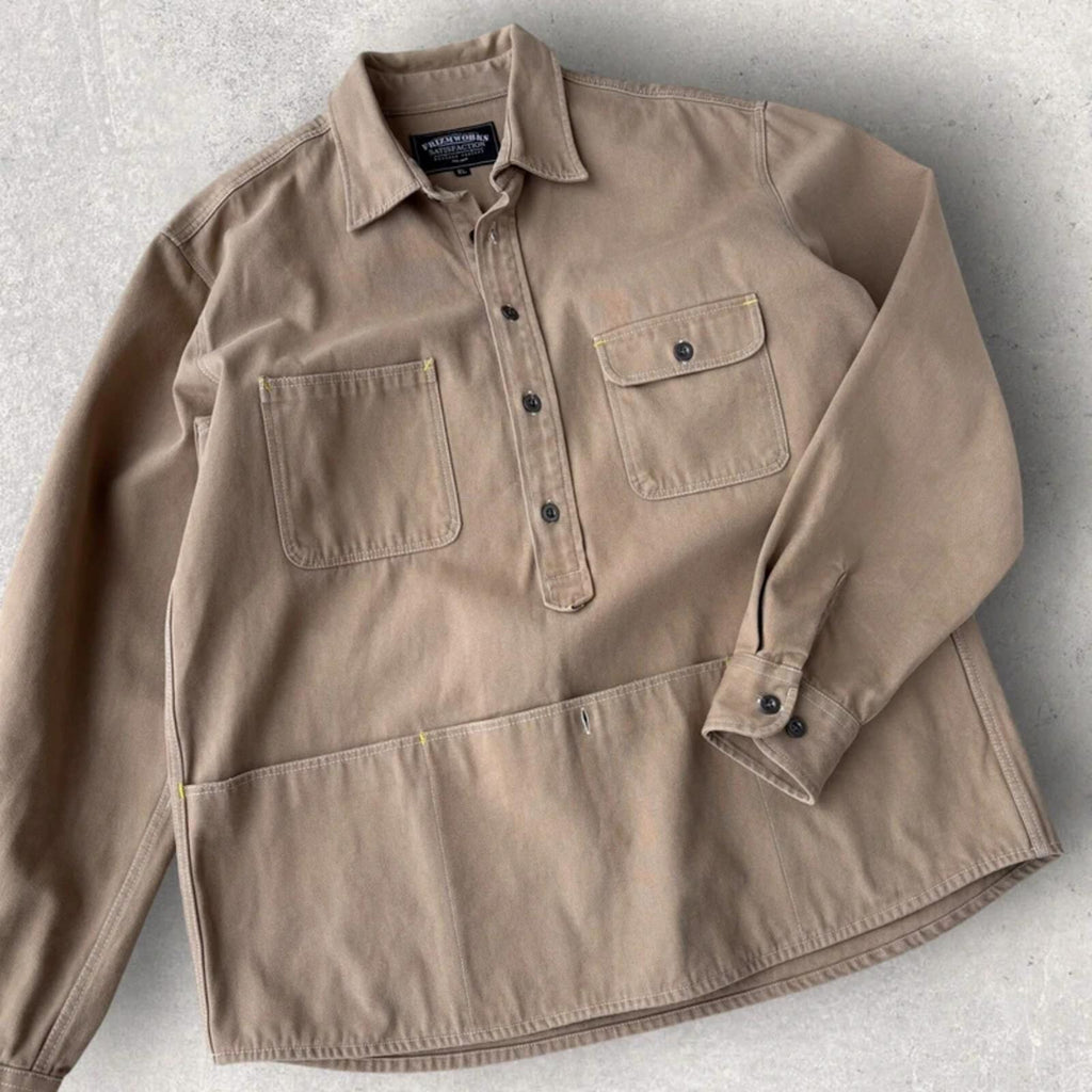 Frizmworks Utility Triple Pocket Overshirt Beige XL