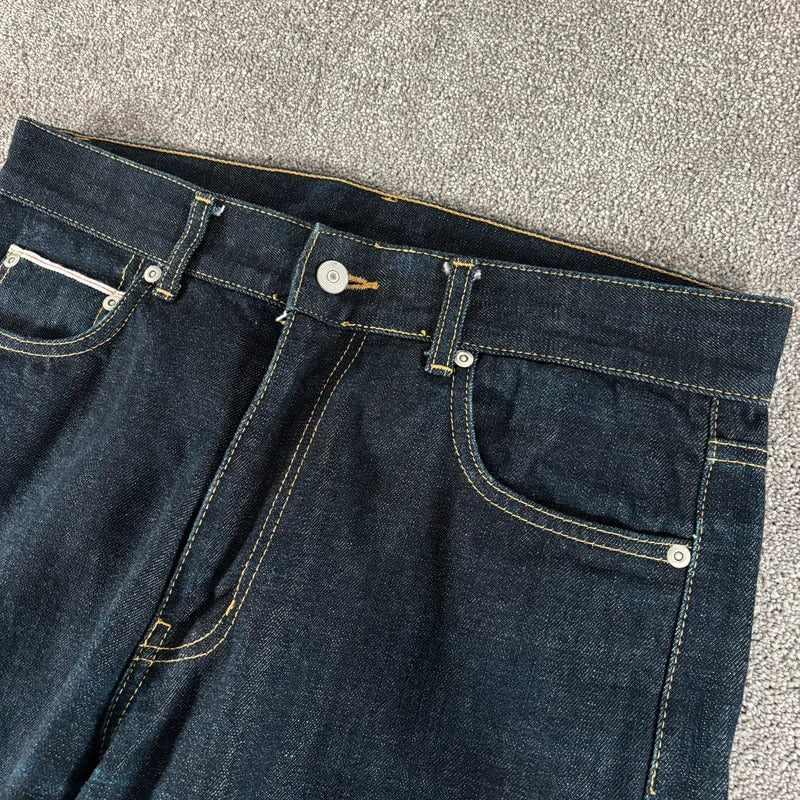 Uniform Bridge Raw Denim Straight Jean Indigo M