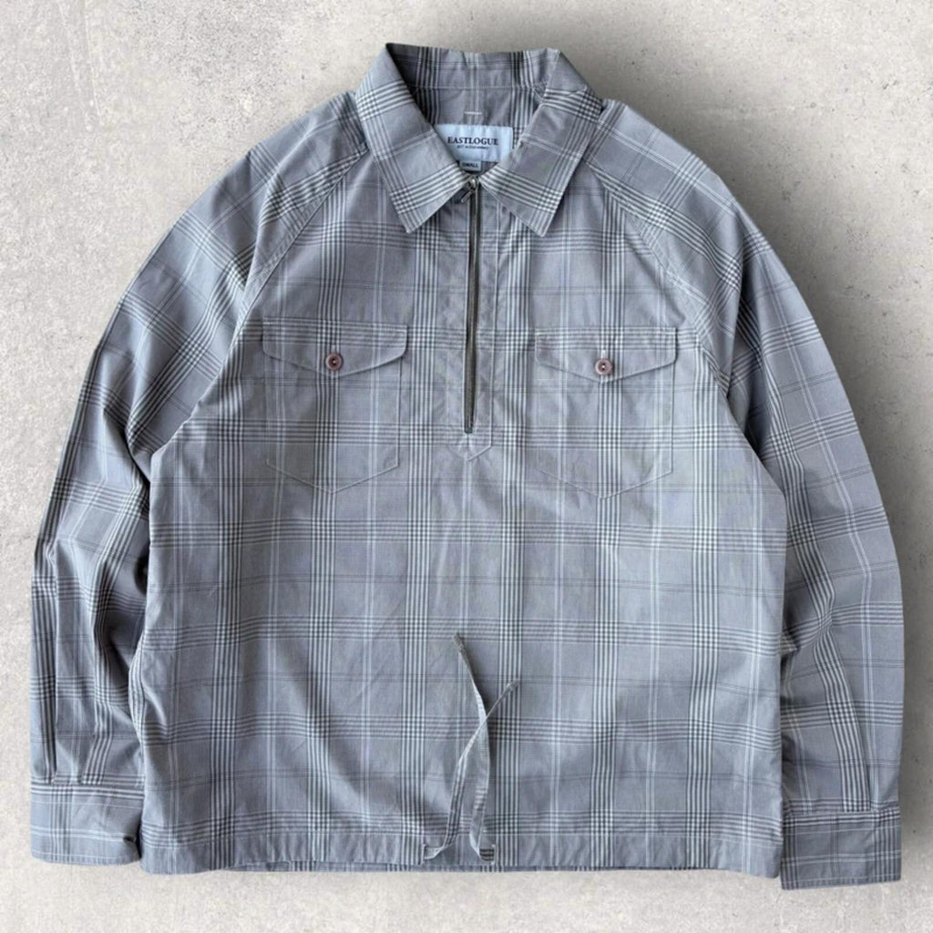 Eastlogue Check Zip Overshirt Grey S