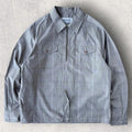 Eastlogue Check Zip Overshirt Grey S