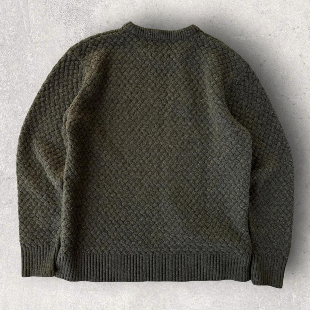 Frizmworks Lambswool Fisherman Knit Green S