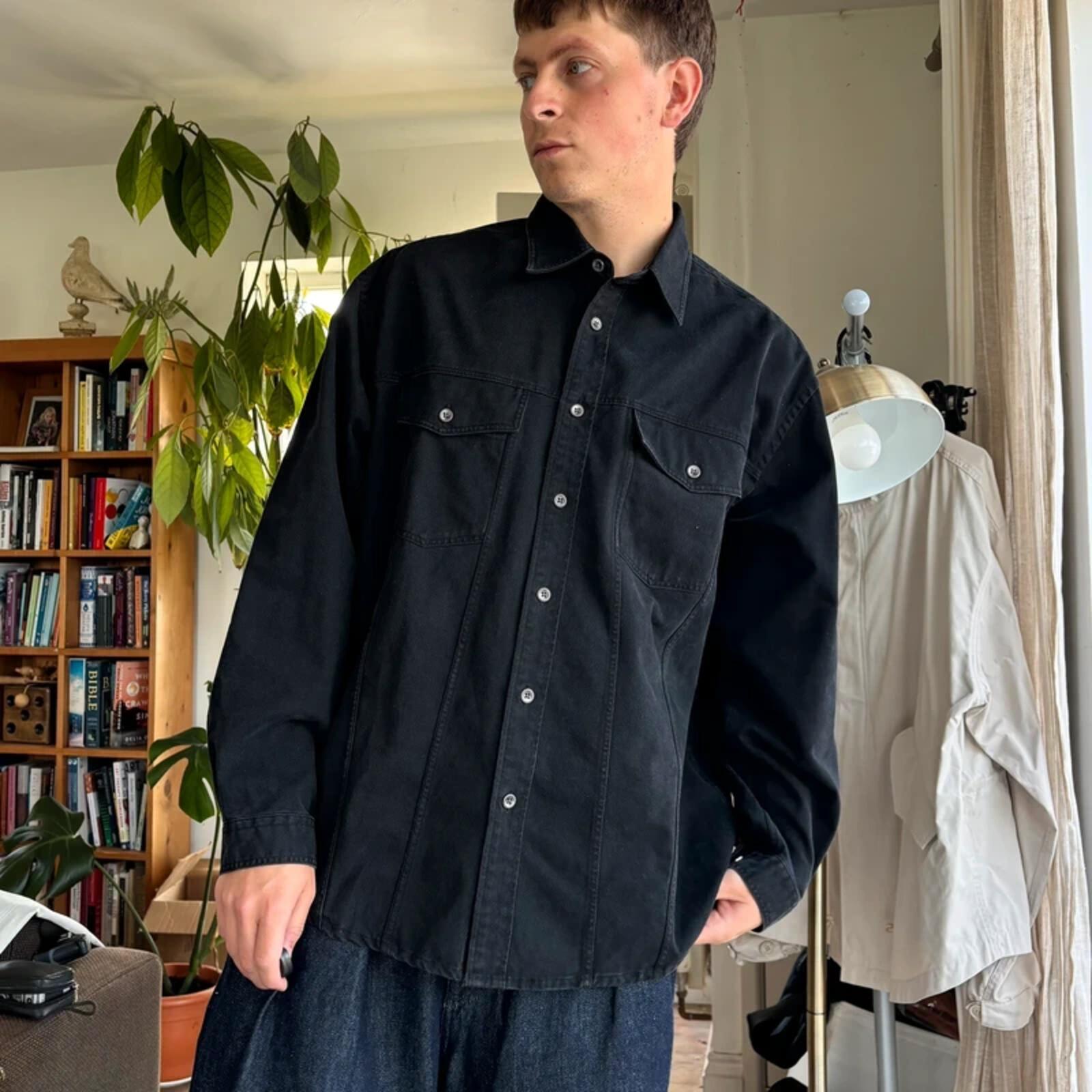 Frizmworks Faded Cotton Trucker Shirt Black L