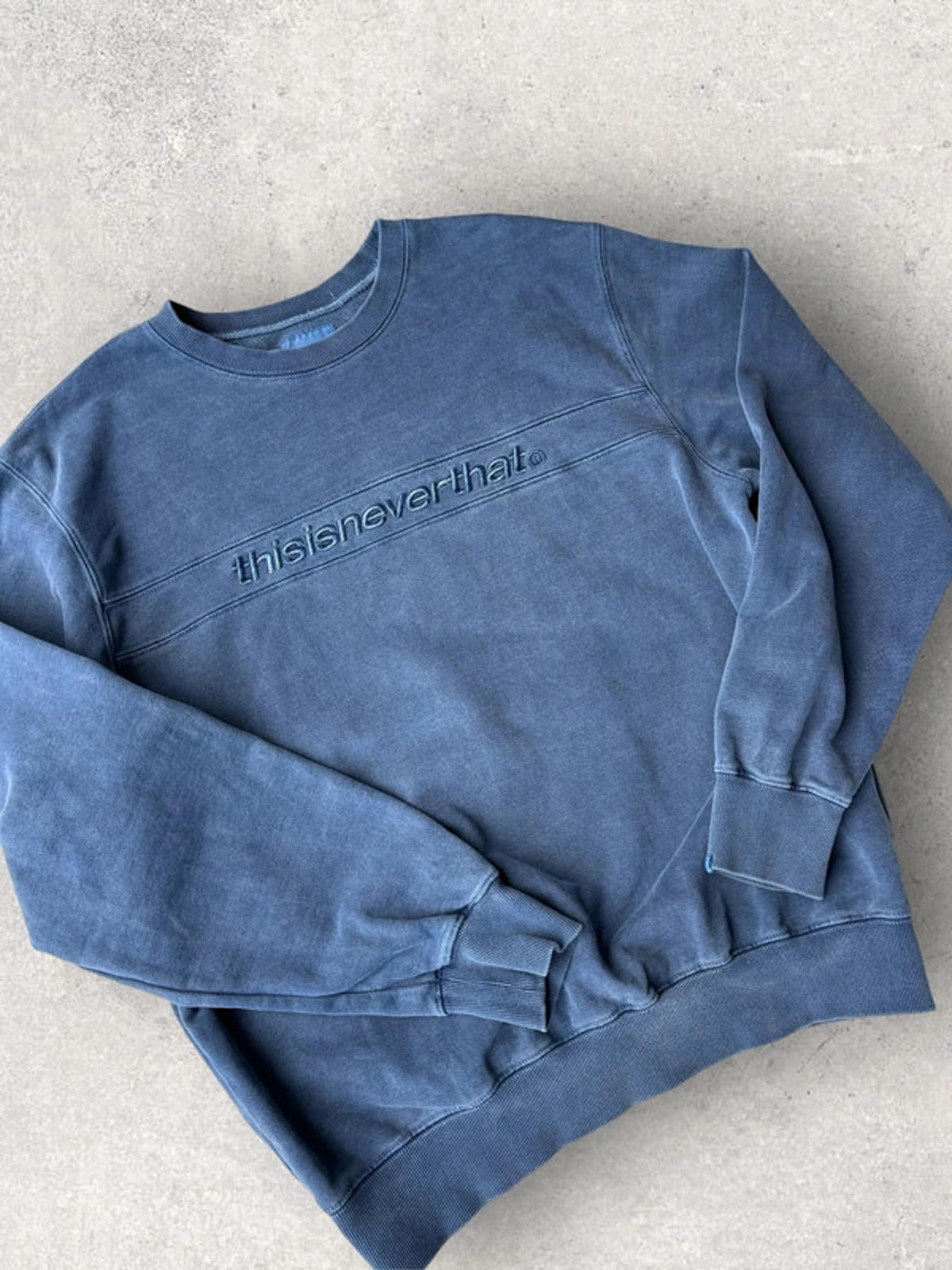 Thisisneverthat SP Logo Sweatshirt Blue Size L