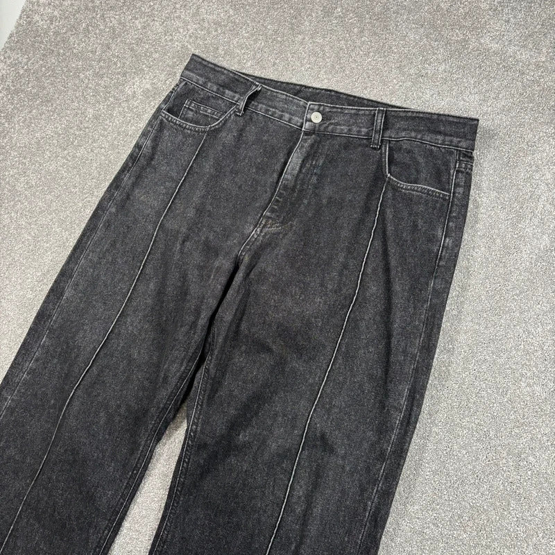 Uniform Bridge Wide Jean Washed Black W36