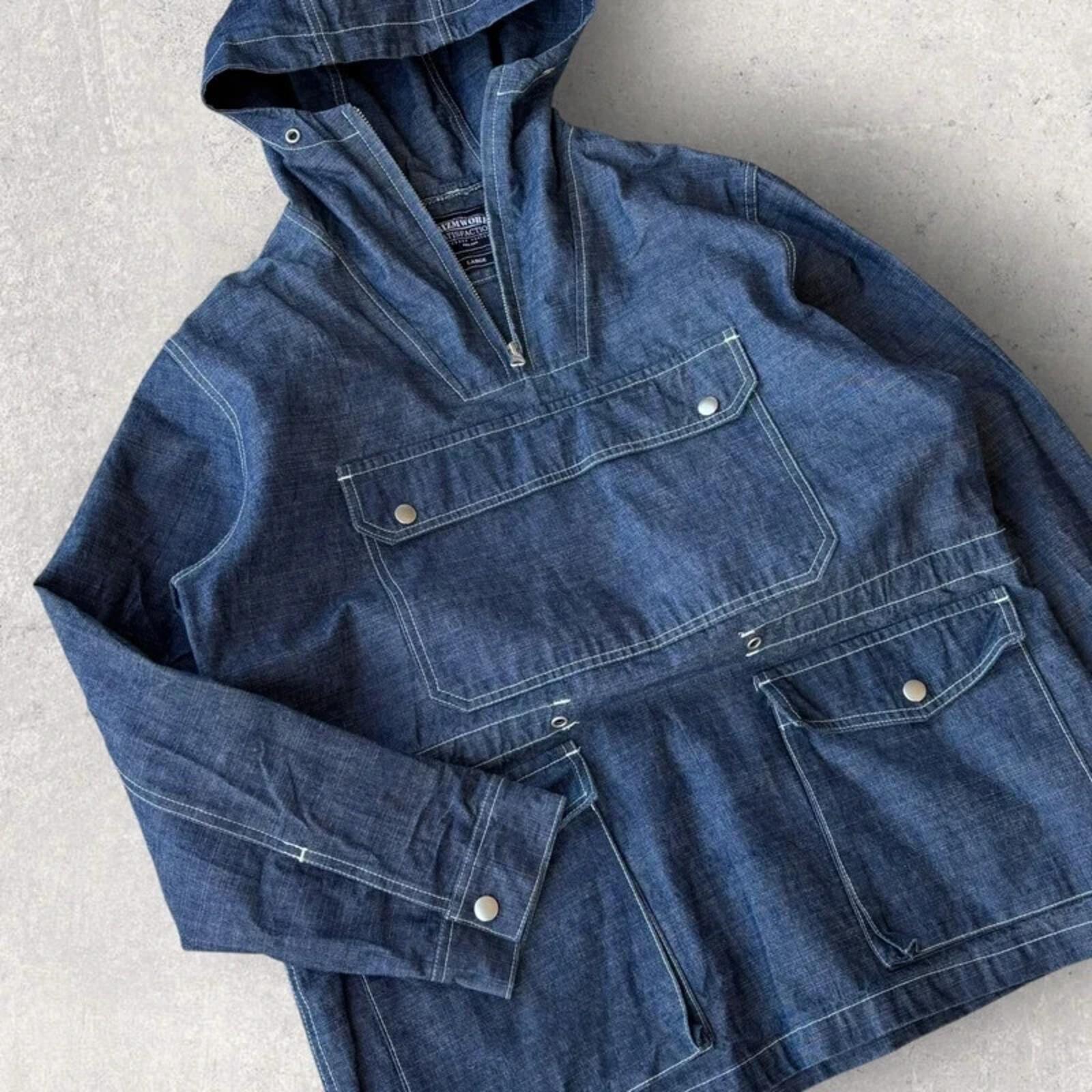 Frizmworks Denim Pullover Utility Smock Blue L