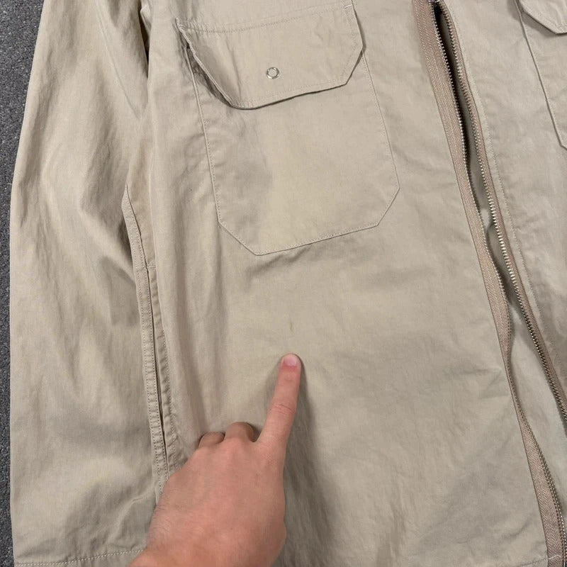 Frizmworks Full Zip Overshirt Beige M
