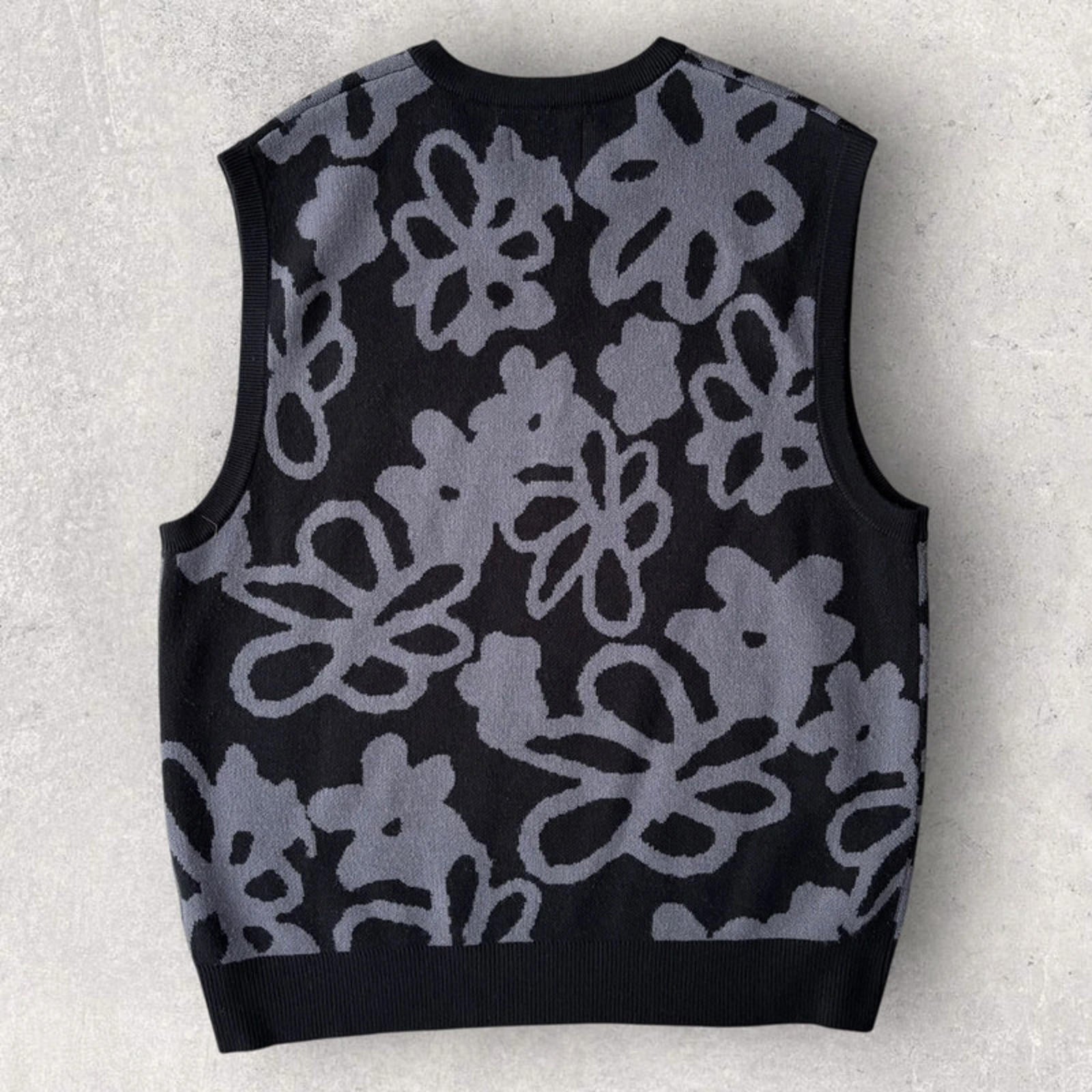 Butter Goods Flower Vest Black L